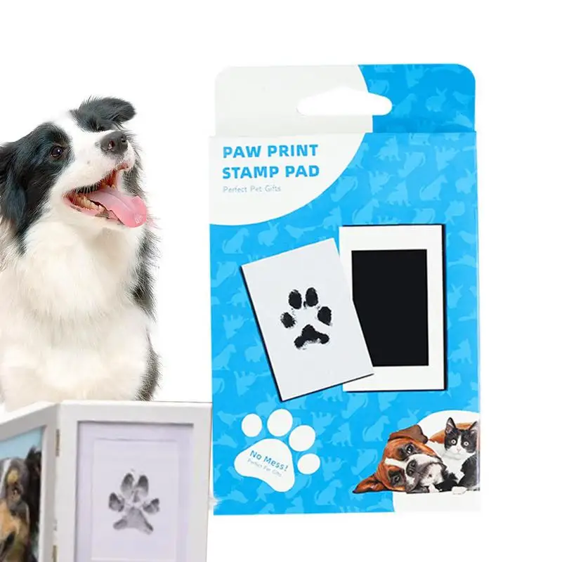 Ink Pad For Dog Paw Prints Dog Nose Print Kit DIY Keepsake Pawprint Maker Clean Touch Printing Kit Frame Accessories