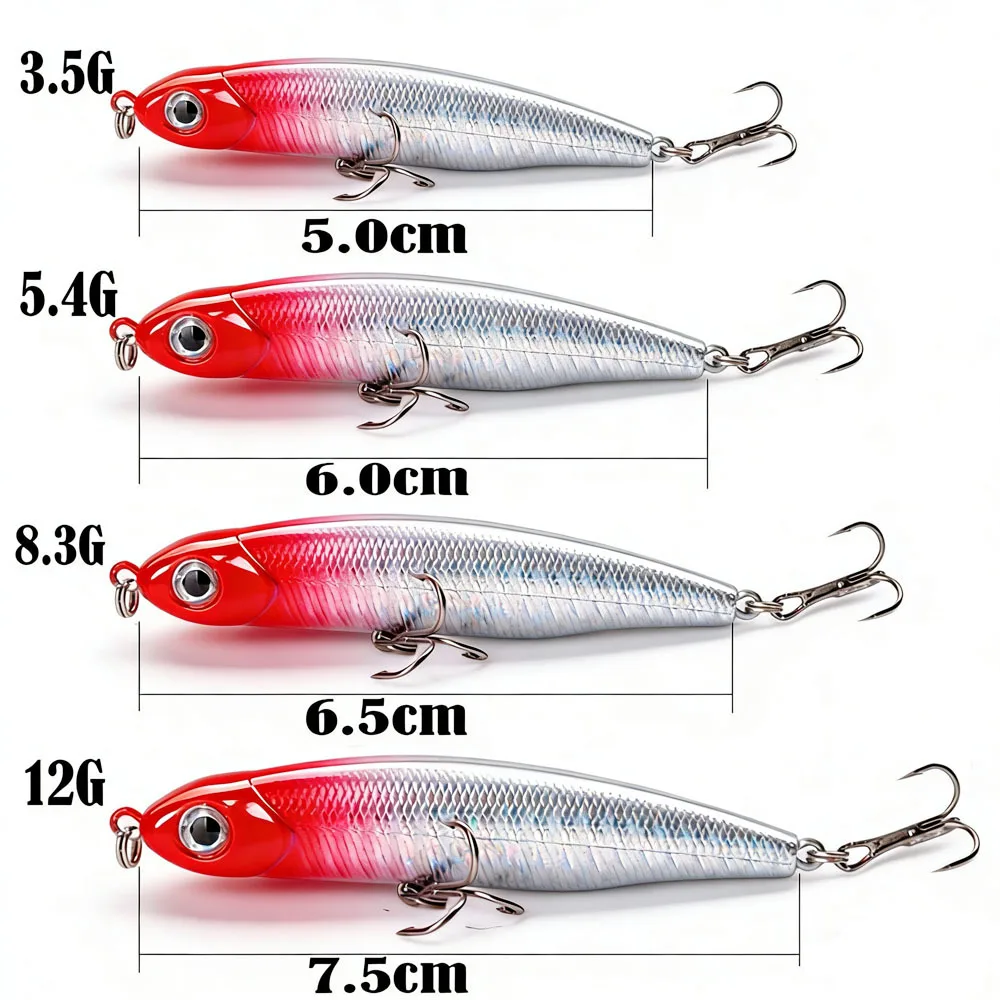 Luya Fishing Micro Object Small Silver Fish Submerged Water Luya Fishing Bait Weights 3.5G 5.8G 8.5G Artificial Lure Bait