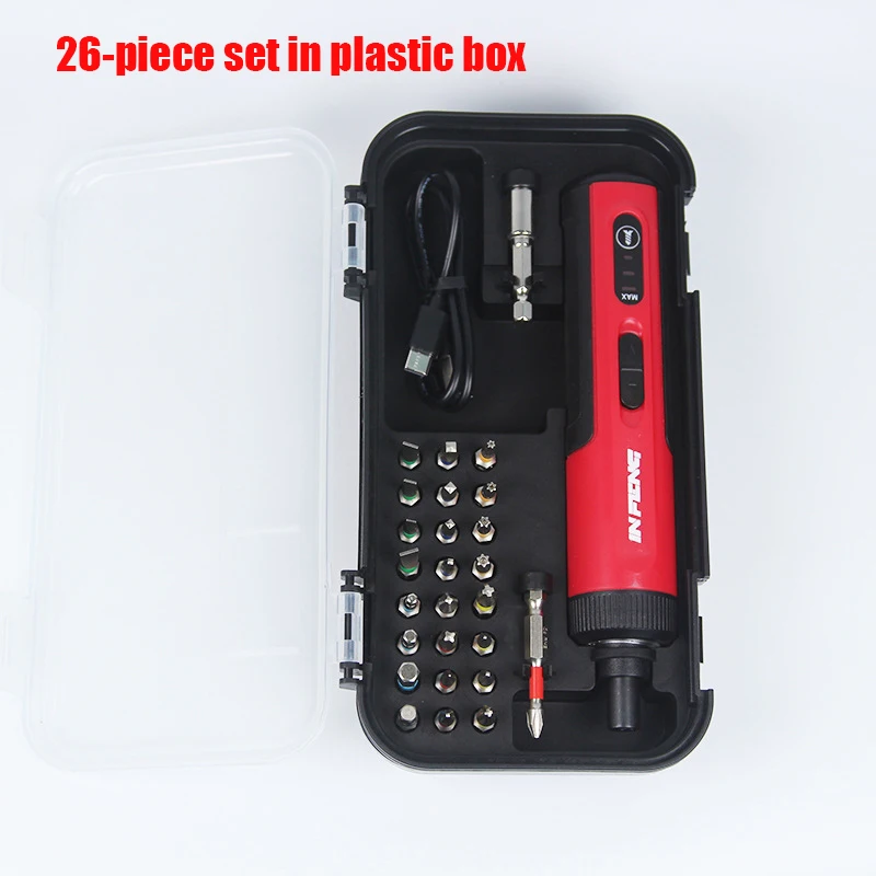 Torque-Adjustable Straight Shank 3.6V Electric Screwdriver Small Multifunctional Screwdriver For Unscrewing And Loosening Screws