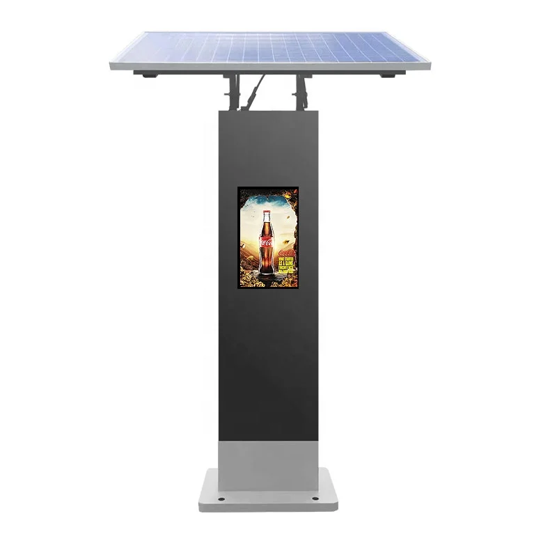 Solar Powered  Readable Digital Advertising Display Board, Ip65 Digital Signage Lcd Display Advertising Monitor