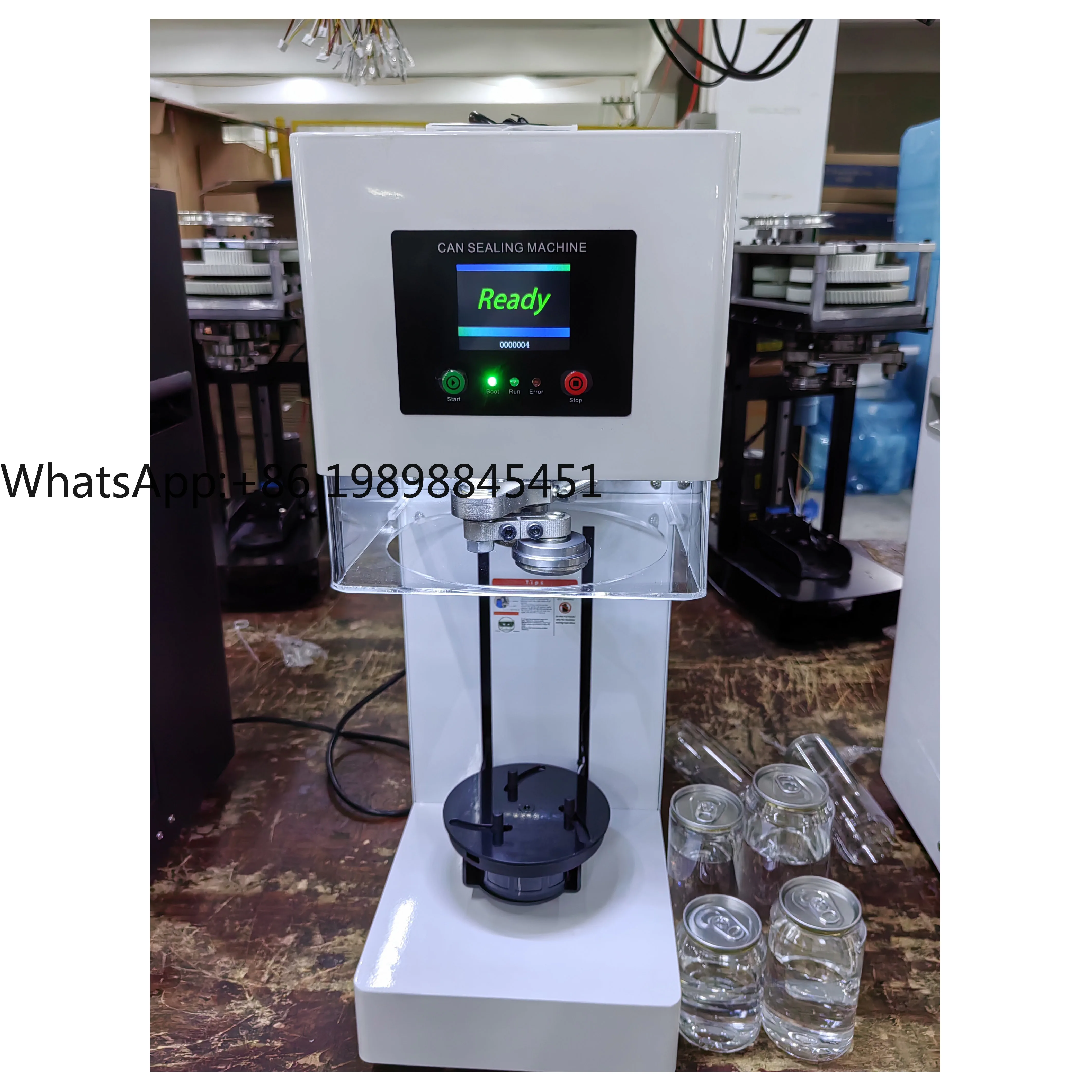 

China New Product Automatic Non-rotating Can Sealer Soda Tin Can Seamer Automatic Bubble Tea Can Sealing Machine