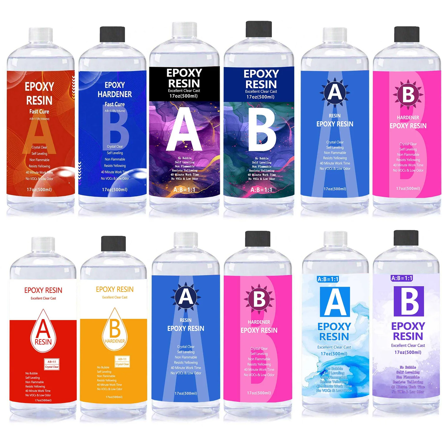 

Набор кристально чистой эпоксидной смолы 1:1, глянцевая и пузырьковая бесплатная художественная смола, принадлежности для покрытия и литья, ремесло, изготовление ювелирных изделий своими руками