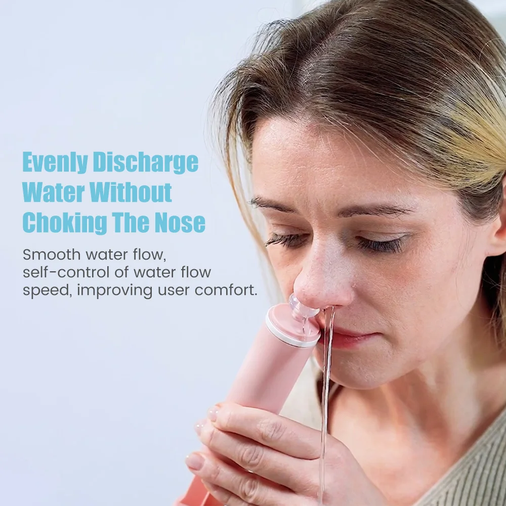 Nasal Irrigator Nose Washing Cleaner Adult Children Nose Cleaner Portable Rhinitis Nasal Washer Avoid Allergic Rhinitis 60ML