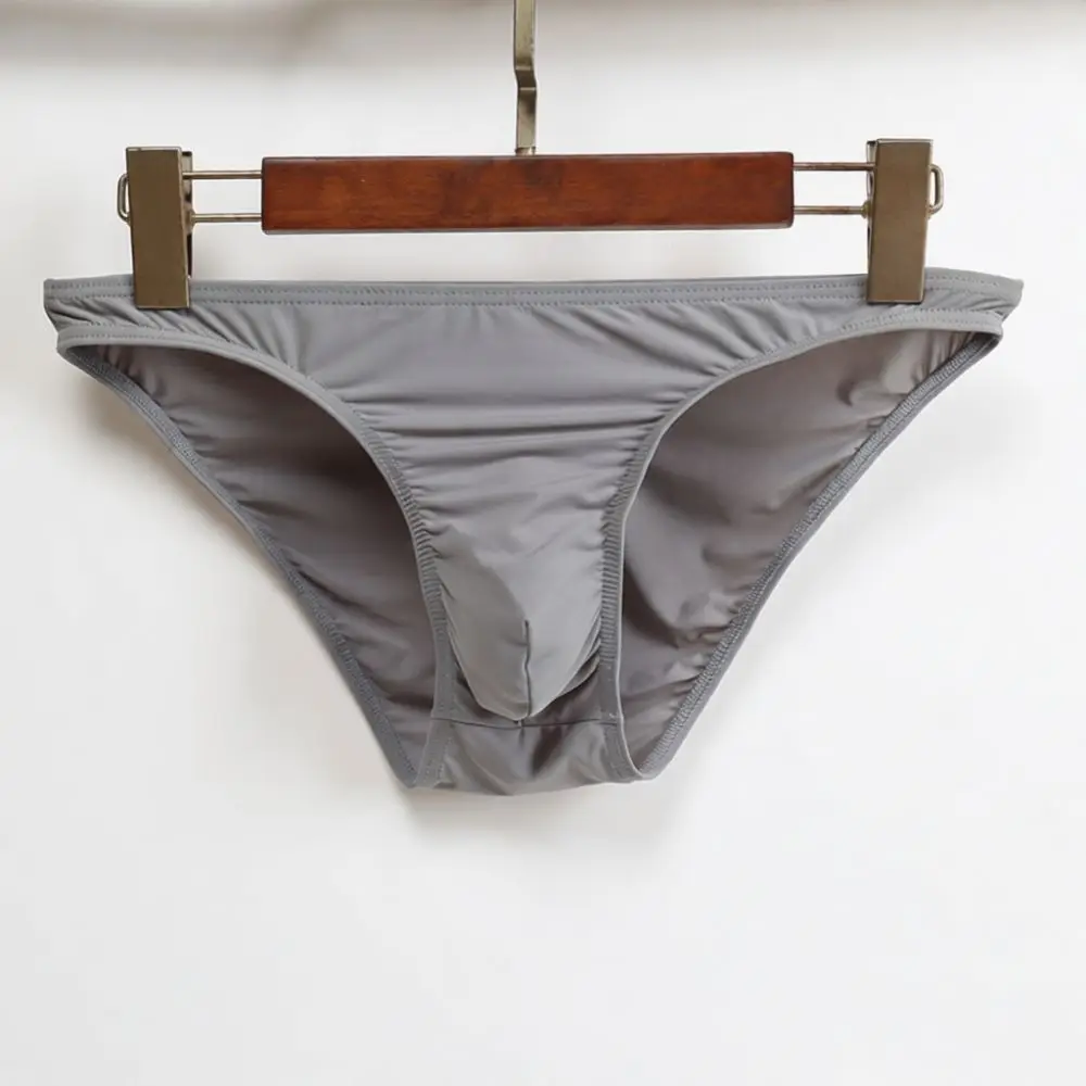 Mens Transparent Briefs Sexy Low Rise Underwear Breathable Mesh Panties Ergonomic Pouch Comfortable Soft Daily Underpants