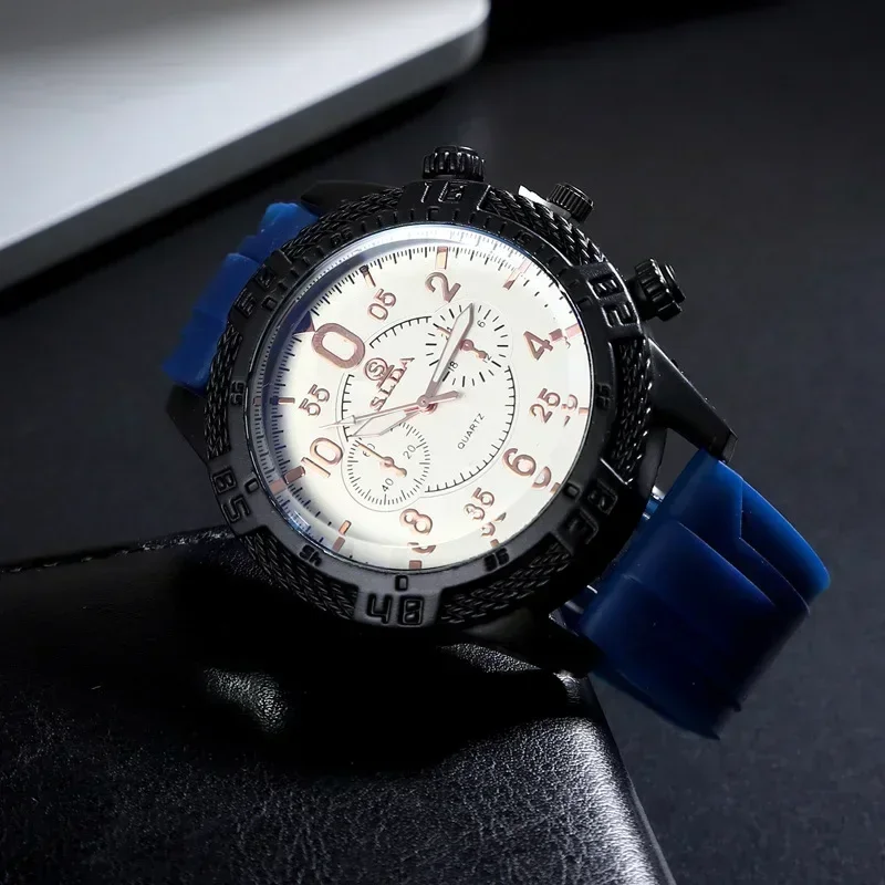 New Fashion Men Watch Quartz Quartz Movement Men Wristwatch Sports Date Luxury Watches for Man Movement