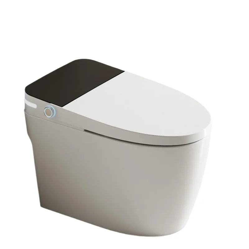 Simple floor-to-ceiling smart toilet with sit bath function, S-shaped drainage and seat heating