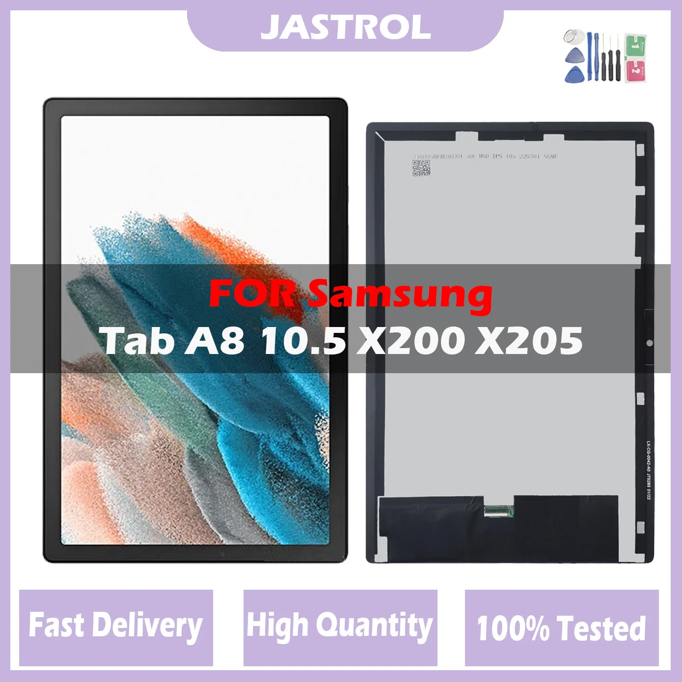 

10.5‘’ LCD Display For Samsung Galaxy Tab A8 10.5 2021 SM-X200 X205 X205C Lcd Touch Screen Digitizer Sensor Assembly Panel