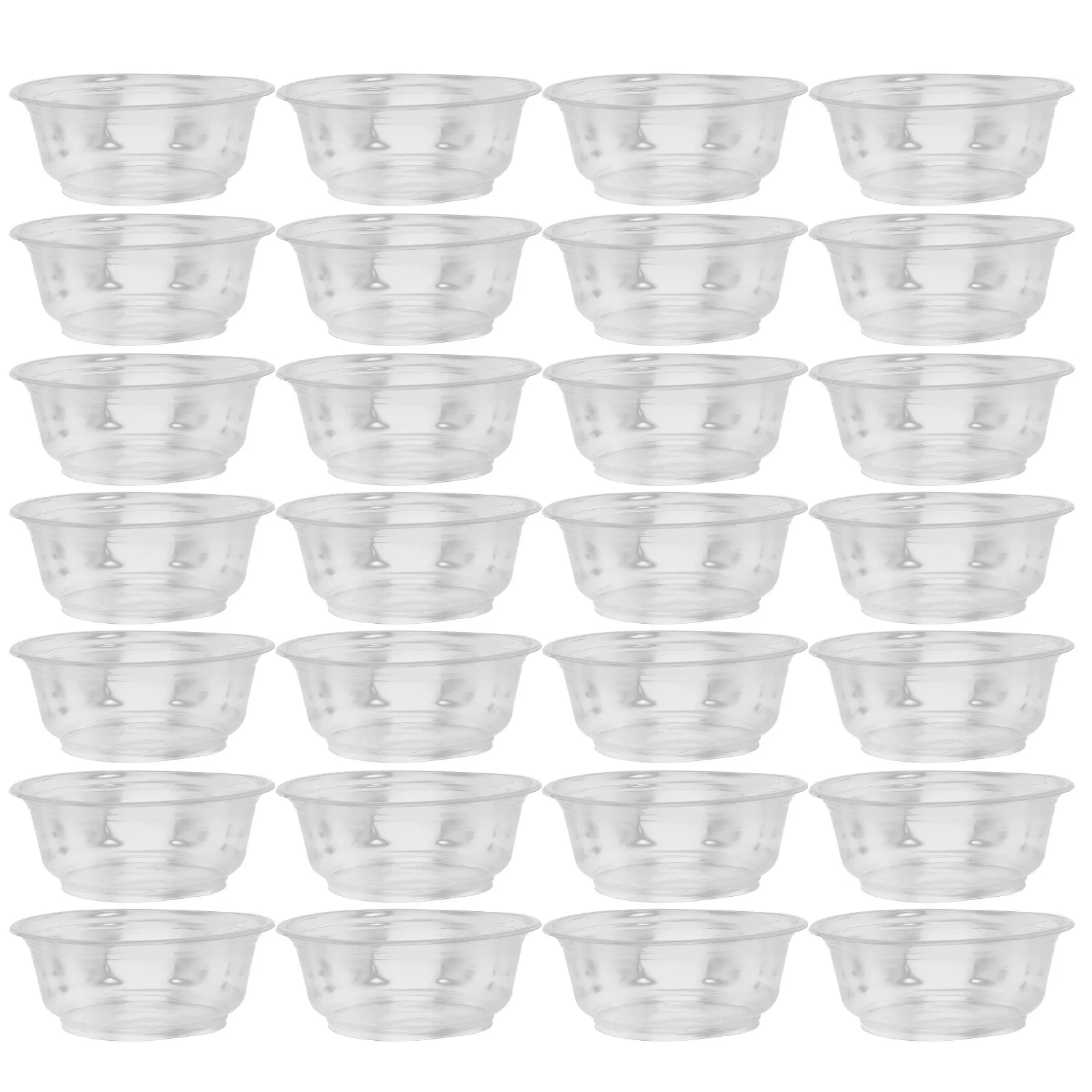 100 Vasos de Plástico Transparentes, Mini Tazones para Postres, Aperitivos, Fiestas, Eventos, Servicios de Catering, Recipientes para Porciones Pequeñas
