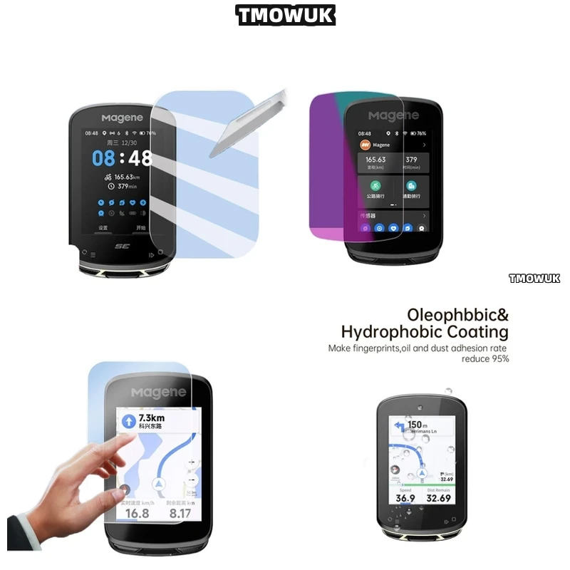 

For Magene C706 C506 C606 C606Pro Tempered Glass Screen Protector For Cycling Bike GPS Computer Film