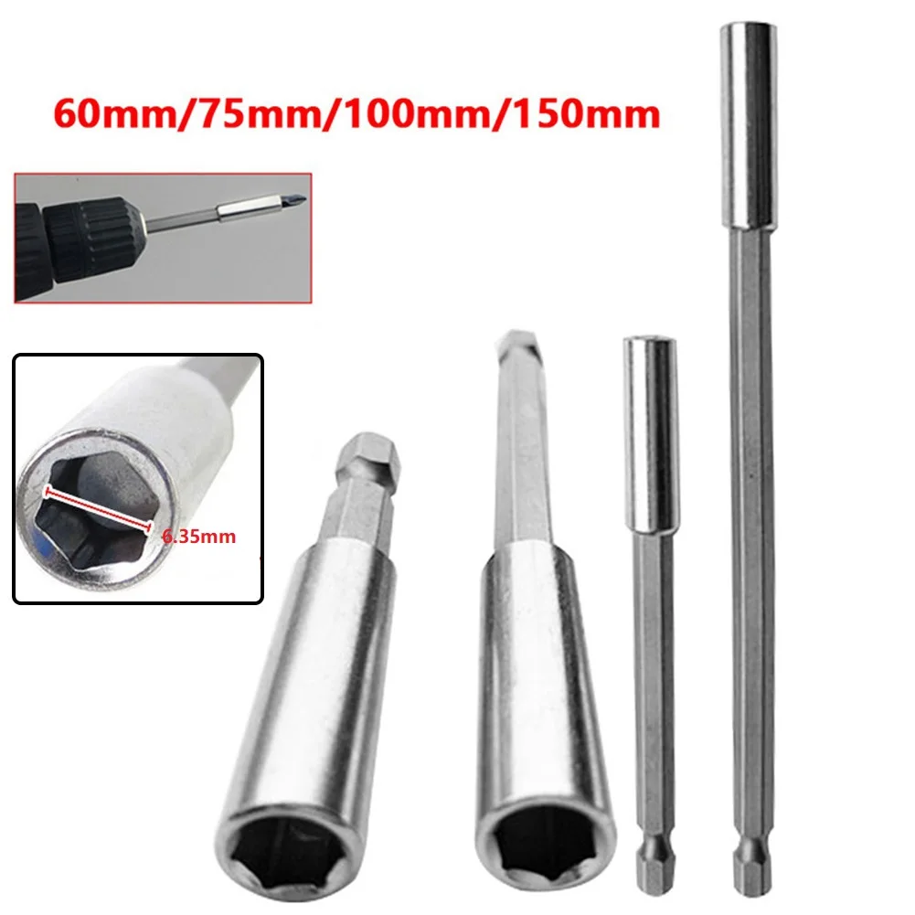 Screw Bits Extension Rod Quick Change Bit 1/4 Inch Shank Screwdriver Tip Holder Magnetic Screw Bits Extension Rod Quick Bit
