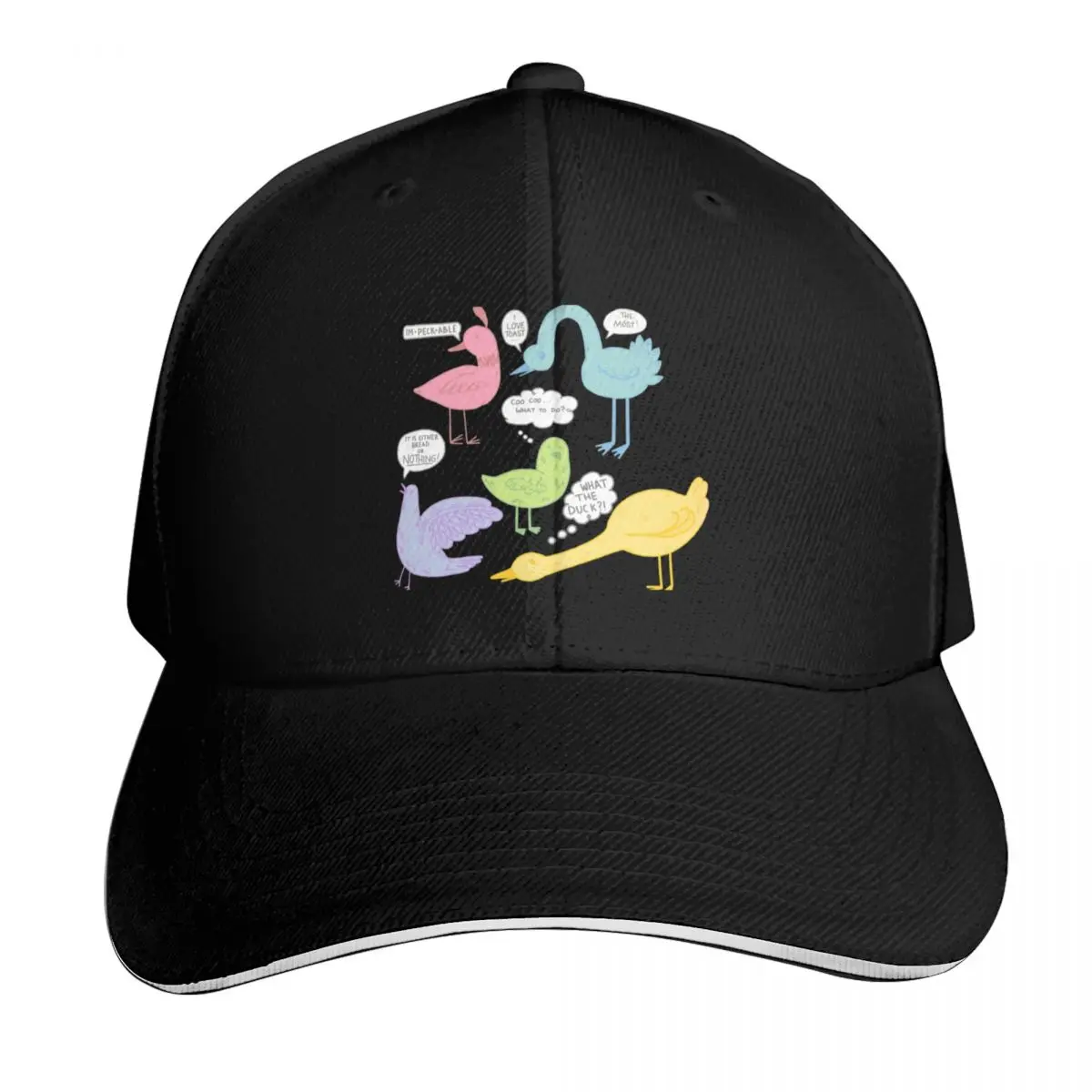 birds Baseball Cap Strapback Dad Hat Six Panel Structured Crown Sun Protection UPF 50+
