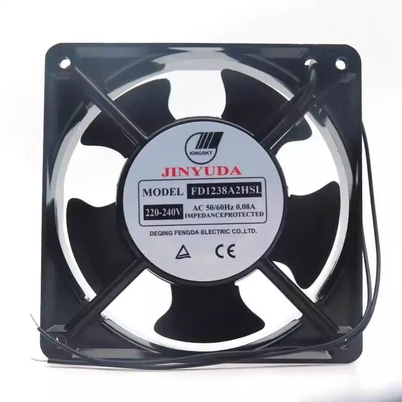 

+New 12cm for JINYUDA FD1238A2HSL HBL 220V 12038 Cabinet Cooling Fan Axial Flow Fan 2-pack