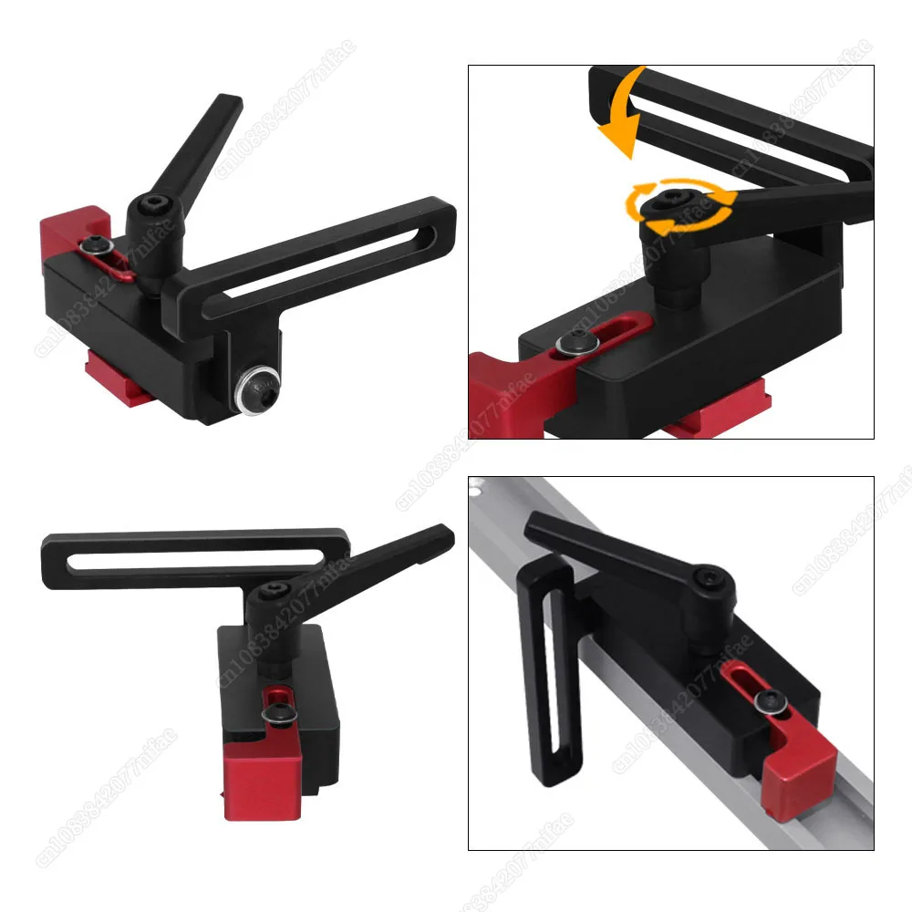 Model 45 Standard Aluminium Alloy Chute T-tracks T Slot with Miter Track Stop Woodworking Tool for Woodworking Workbench