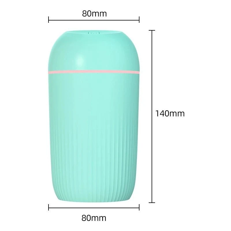 New Air Humidifier USB Silent Gentle Night Light Aroma Diffuser Continuous/Intermittent Spray Can Work For Home Car Fragrance