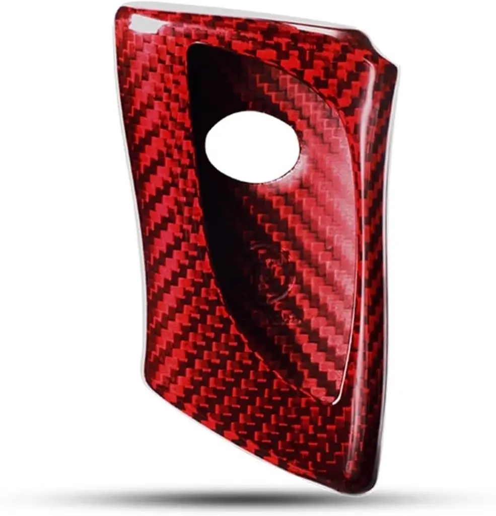 

Auto Remote Smart Key Fob Case Cover Compatible For Lexus ES 200 250 ES350 F Sport Black/Red Real Carbon Fiber Car Keychain Shel