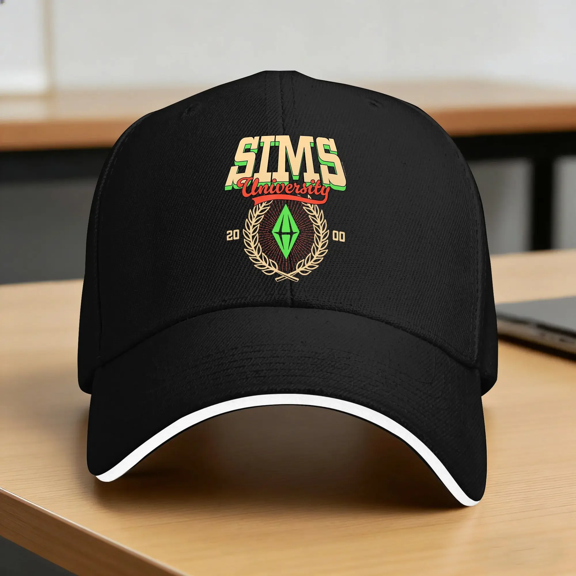 New The Sims Est. 2000 Sims University Baseball Cap Hunting Camping High Quality Trucker Hat Streetwear Baseball Caps