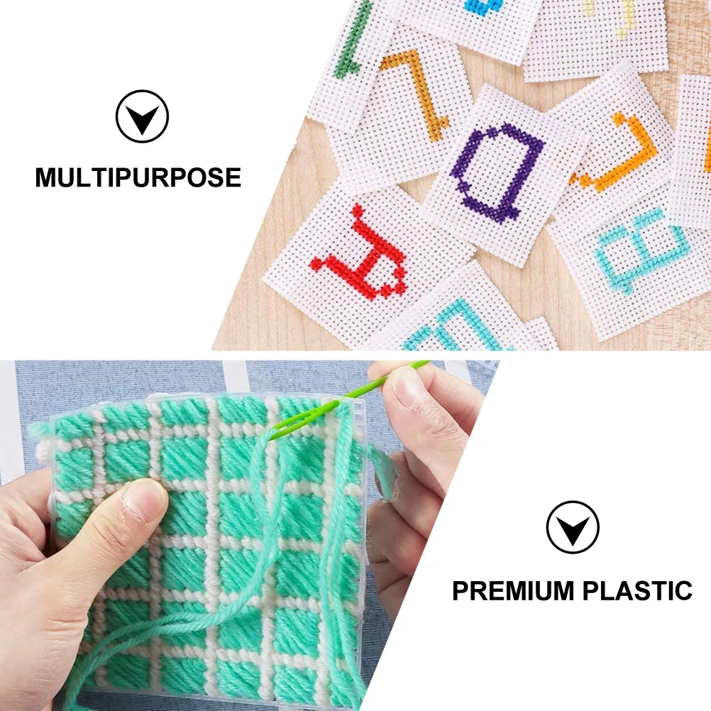 25 قطعة من الألواح البلاستيكية الشبكية قماش التطريز الفاخر DIY لمستلزمات الحرف اليدوية ذات الغرز المتقاطعة ورقة شبكية بلاستيكية