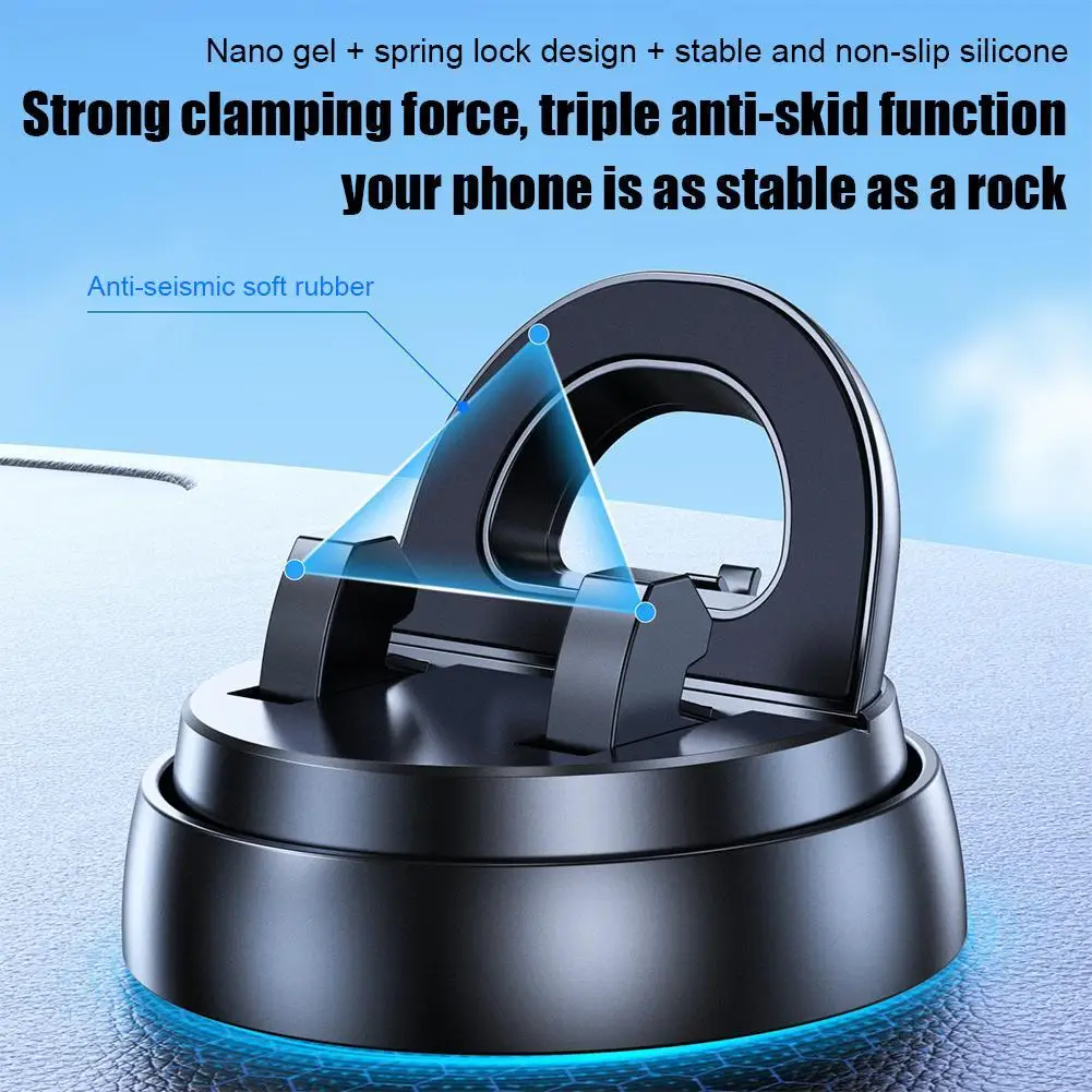 

Car Phone Holder 360 Degree Rotation Dashboard Stand Bracket Non-Slip Navigation Bracket For IPhone Access