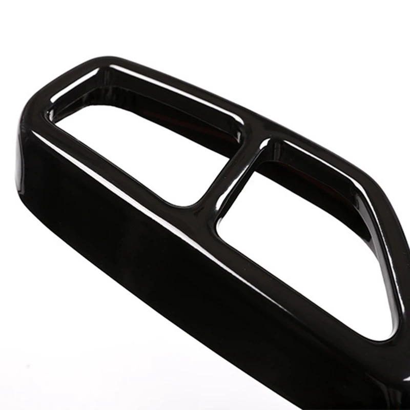 

A13Z_Stainless Steel Car Rear Dual Exhaust Muffler Pipe Cover Trim Panel