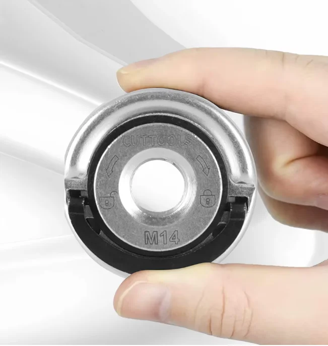 M14 Angle Grinder Quick Release Self-Locking Power Chuck with Flange Nut - Cutting Discs Replacement/Fixing Grinder Pressing Pla