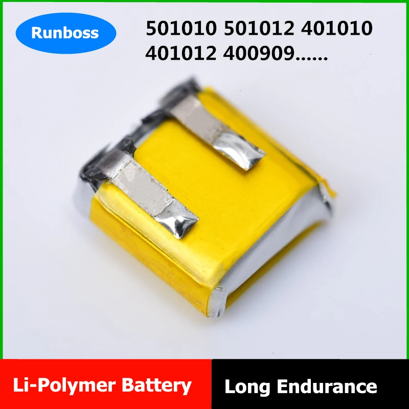 4PCS/Lot 501010 501012 401010 401012 400909 3.7V Lithium Polymer Battery For TWS Bluetooth Headset I7 I9S i10 I12 MP3 MP4 GPS