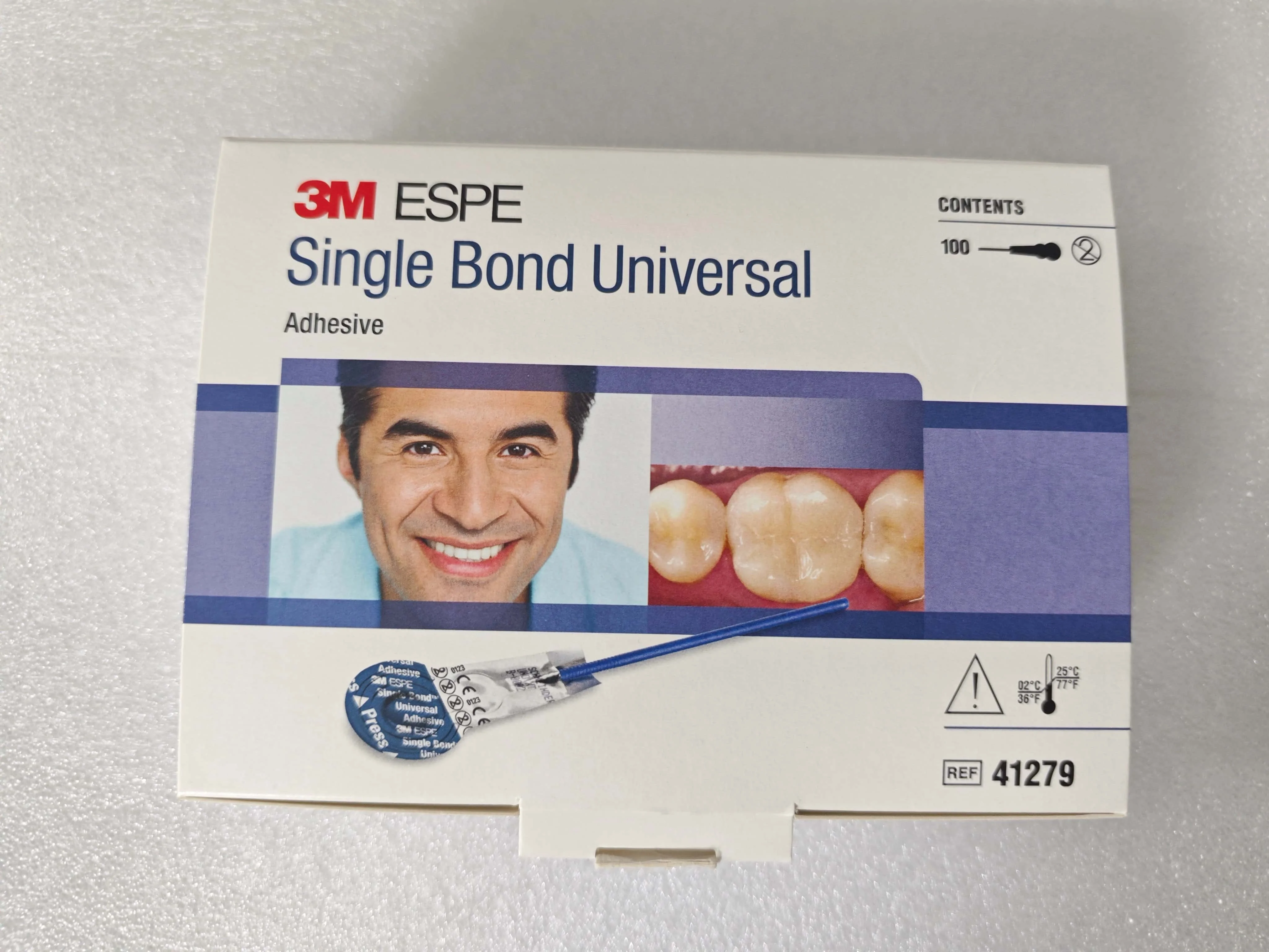 

Dental 3M ESPE Single Bond Universal Gold Standard 8th generation Adhesive Single pack 0.11ml per pack, non-individual packaging