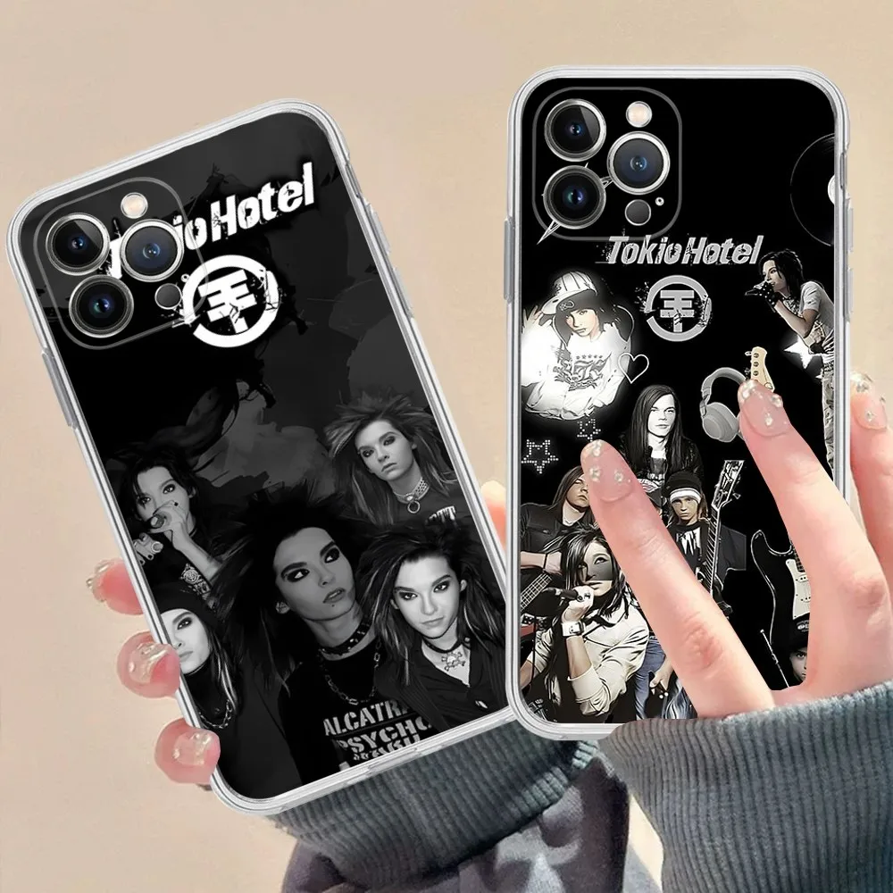 Tokio Hotel German rock bands Phone Case For iPhone 15 14 13 12 Mini 11 Pro XS Max X XR SE 6 7 8 Plus Soft Silicone Cover