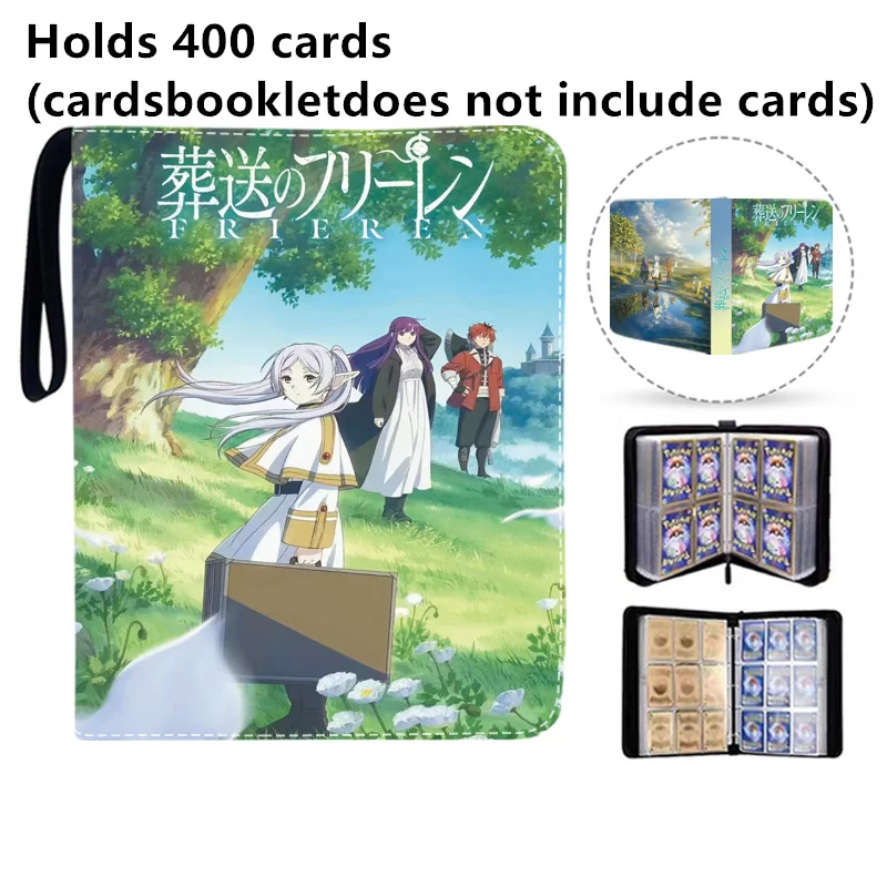 400pcs/900pcs Card Album Book Anime Frieren: Beyond Journey\'s End Collection Card Zipper Game Cards Binder Holder kids Gift