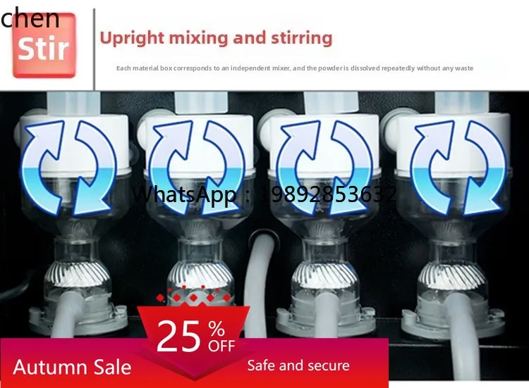 

Upright Turbo Stirring Automatic Coffee Milk Tea Machine Beverage Machine Instant Soy Milk Coffee