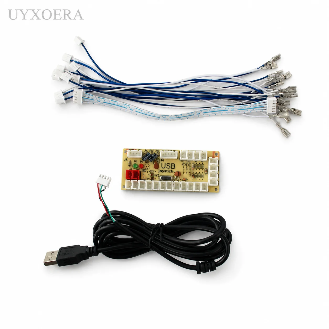 Zero Delay USB Arcade Encoder Board for PC PS3 Switch Raspberry Pi 5Pin Joystick 2.8mm Push Button DIY Kit
