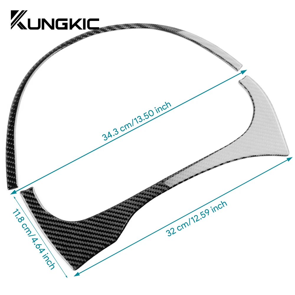 Real Soft Carbon Fiber Sticker For Renault Fluence Megane RS 2009 2010 2011 2012 2013 2014 2015 LHD RHD lnstrument Accessories