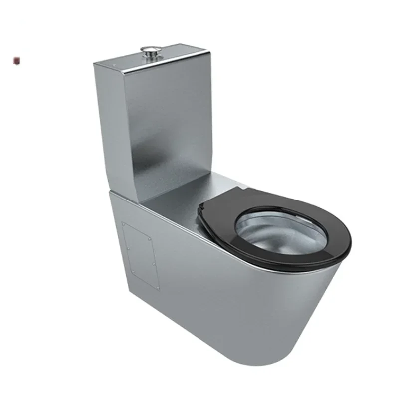 

Customizable Public Bathroom China High Quality Silver Two Piece Stainless Steel Piss Wc Toile