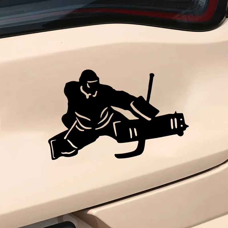 

1pc Ice Hockey Goalie Vinyl Car Sticker Waterproof Decal for Auto Exterior Decor