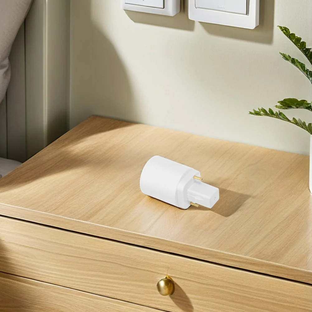 3Pcs G24d to E27 Adapter Light Socket Converter 2-Pin Bulb Base Converter for LED Lamps Home Office Store G24d to E27 Adapter