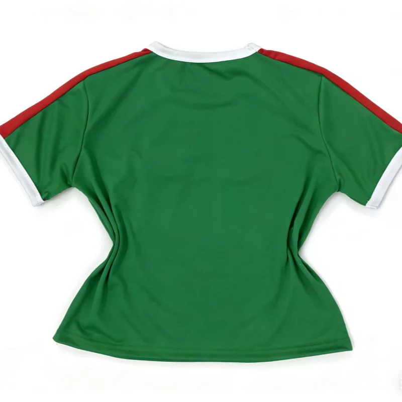 Summer New Cross border Short sleeved T-shirt Korean Edition Color blocked Slim fit Letter Embroidered Short Top Women's Ins