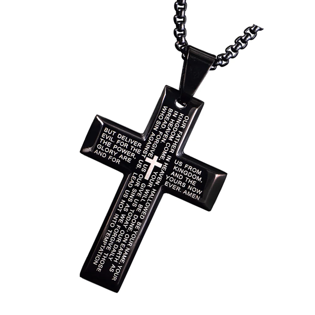 

Titanium Steel Pendant Religious Belief Neck Chain Simple Party Decoration Stylish Fashion Necklace