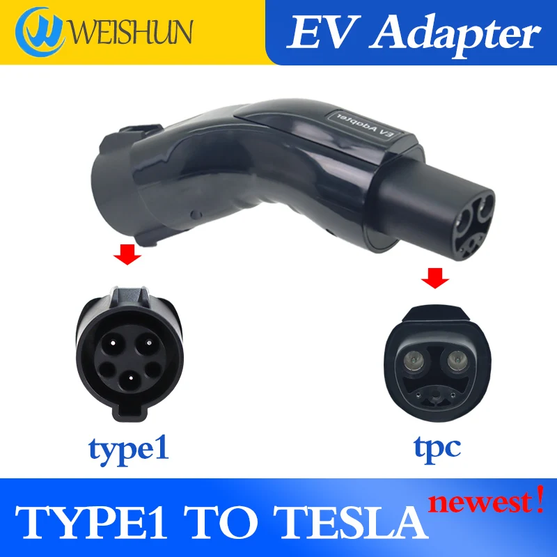 

TYPE1 TO TESLA EV Adapter Electric Vehicle Charger Connecter for 16A/32A TYPE1 Charger TO TESLA Electric Car Adapter
