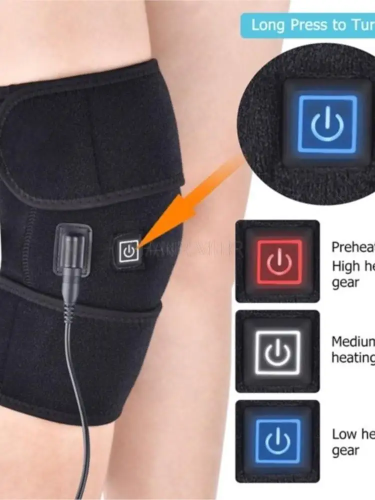 Electric heating knee heat moxibustion electric hip old man knee to keep warm old product Elderly knee warmer
