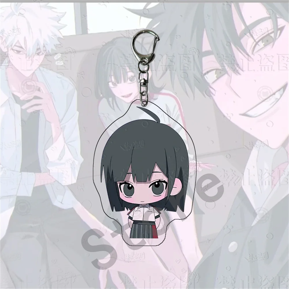 Anime Link Click Rin Charles Lucas Keychain Acrylic KeyChain  Kawaii Bag Pendent Cheng Xiaoshi Lu Guang Cartoon Keyring