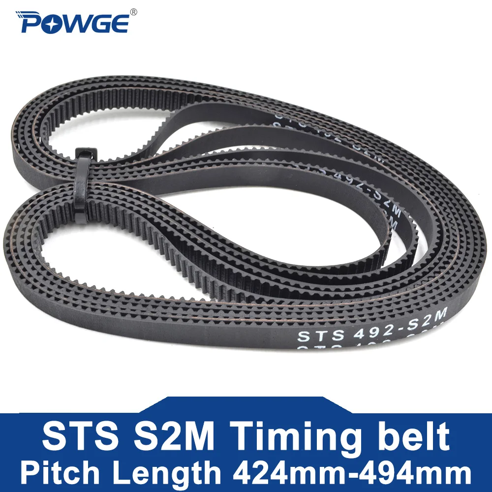 POWGE STS S2M مؤقت اشتعال Lp = 424 426 430 436 438 440 442 444 446 448 450 452 454 460 468 474 480 486 492 494 عرض 4-20 مللي متر المطاط