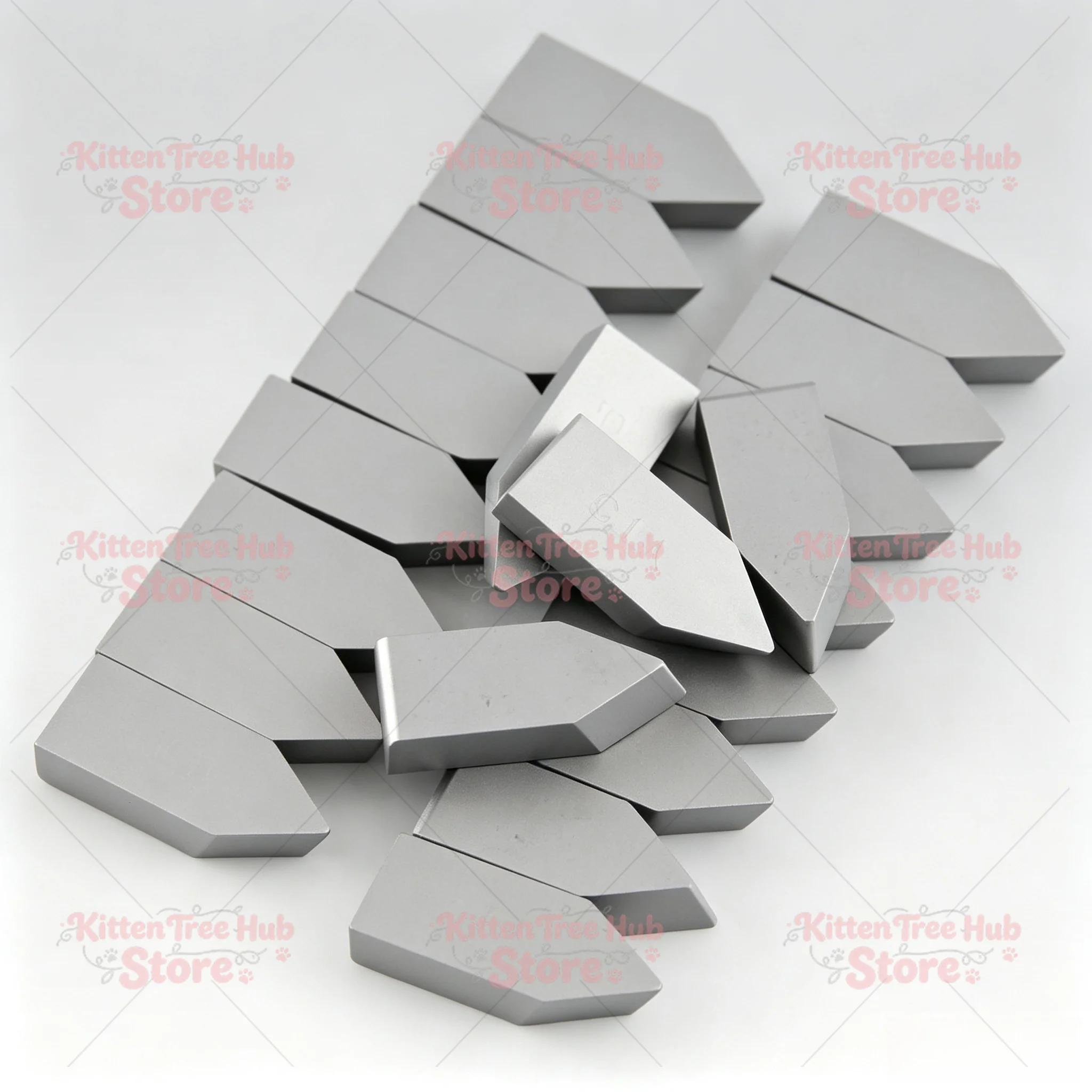 40pcs Carbide Brazed Cutting Tips C116, YT5 YT15 YW1 YG6 YG8 Welding Inserts for Lathe Tool Bit & Metal Turning