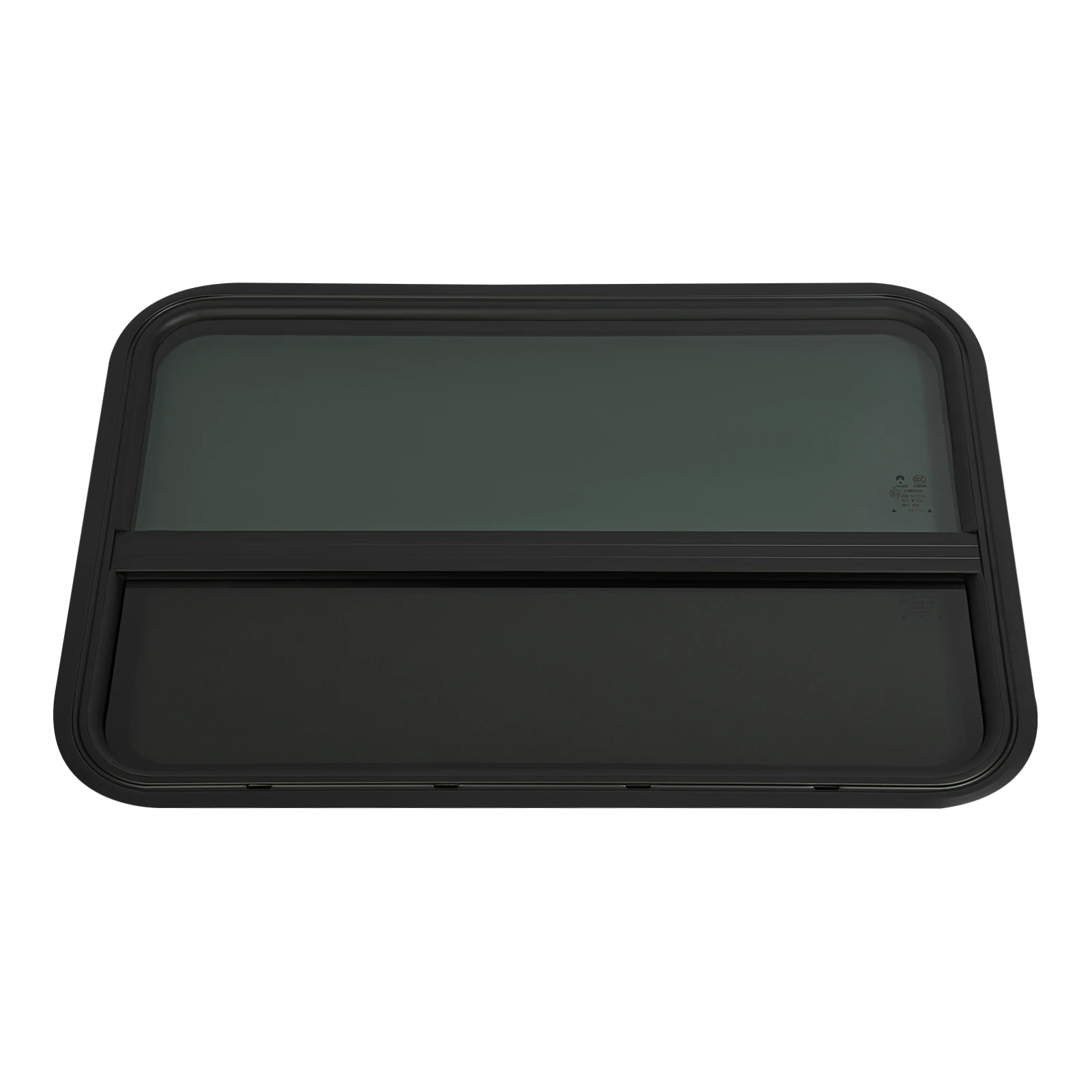 نافذة H RV مقاس 30 بوصة عرض × 20 بوصة، نافذة منزلق عمودية RV، استبدال نافذة RV، للخيام، والقوافل، والمقطورات، والنازل المتنقلة، باللون الأسود #3