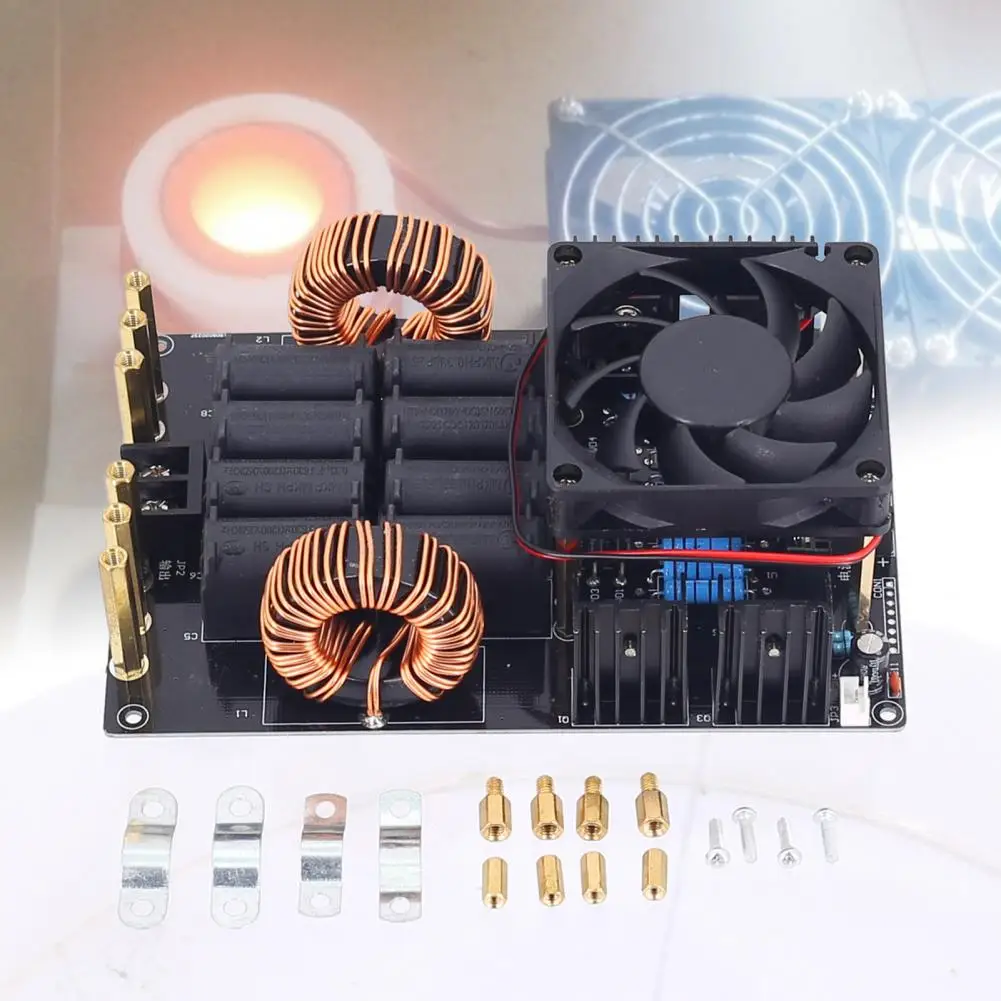 High Frequency Induction Heater Driver 1000W Induction Heating Module with Fan 1000W Induction Heating Machine Stable