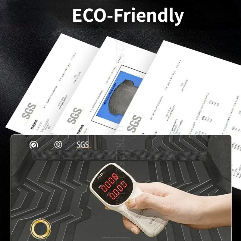 For BYD Atto3 Yuan Plus 2024 Accessories New Style TPE Car Trunk Mat Waterproof Dirt Resistant Cargo Liner Pet Mat Easy To Clean