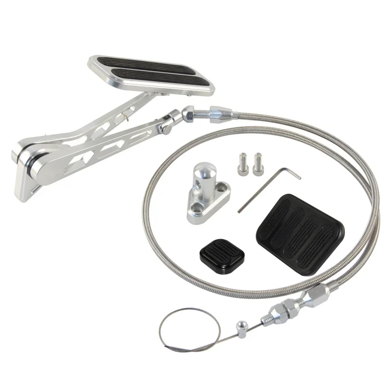 

Алюминиевая педаль газа серии XL с тормозом +36-дюймовый кабель для крепления дроссельной заслонки и накладка сцепления для Chevy 4.8L 5.3L 6.0L 5.7L LS1, серебристый/черный