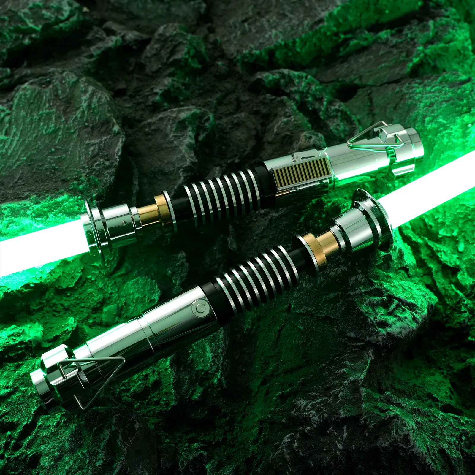 DamienSaber Xeno3.0 2PCS Luke Skywalker Lightsaber Heavy Dueling Light Saber Metal Hilt 34 Sound Fonts Sensitive Smooth Swing