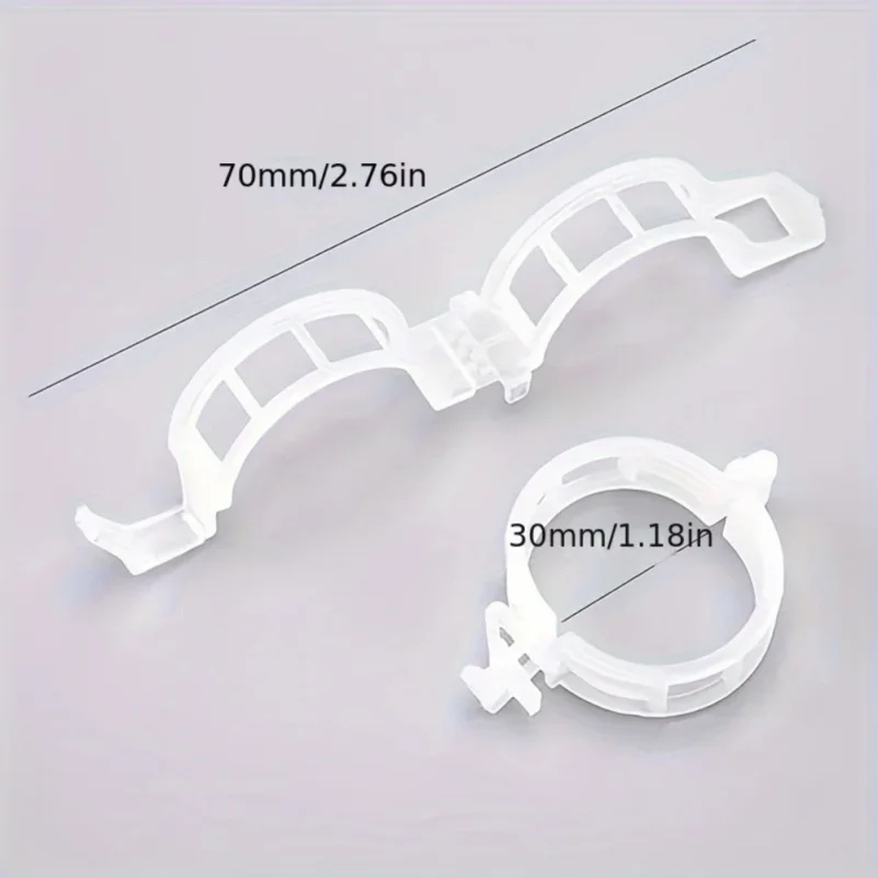 100 Plastic Plant Clips, Reusable Support Connectors, Protect Grafted Plants, Fix Vegetables and Tomatoes, Gardening Supplies