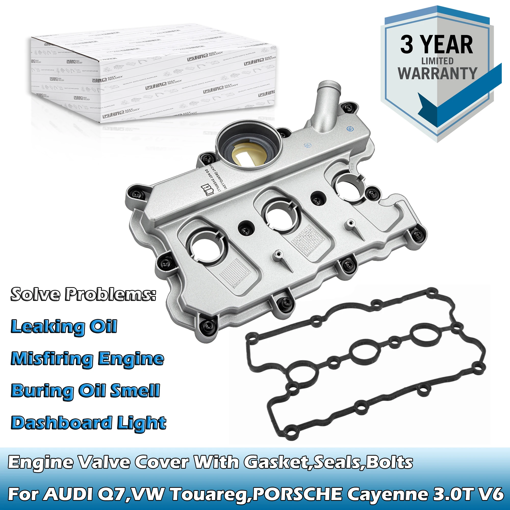 Engine Valve Cover 06E103471P,06E103472N For AUDI A4 B8,A5/S5,A6 C6/C7,A7,A8L D3/D4,Q5 2.8/3.0/3.2 T,Q7 3.0 T/VW Touareg 3.0 V6