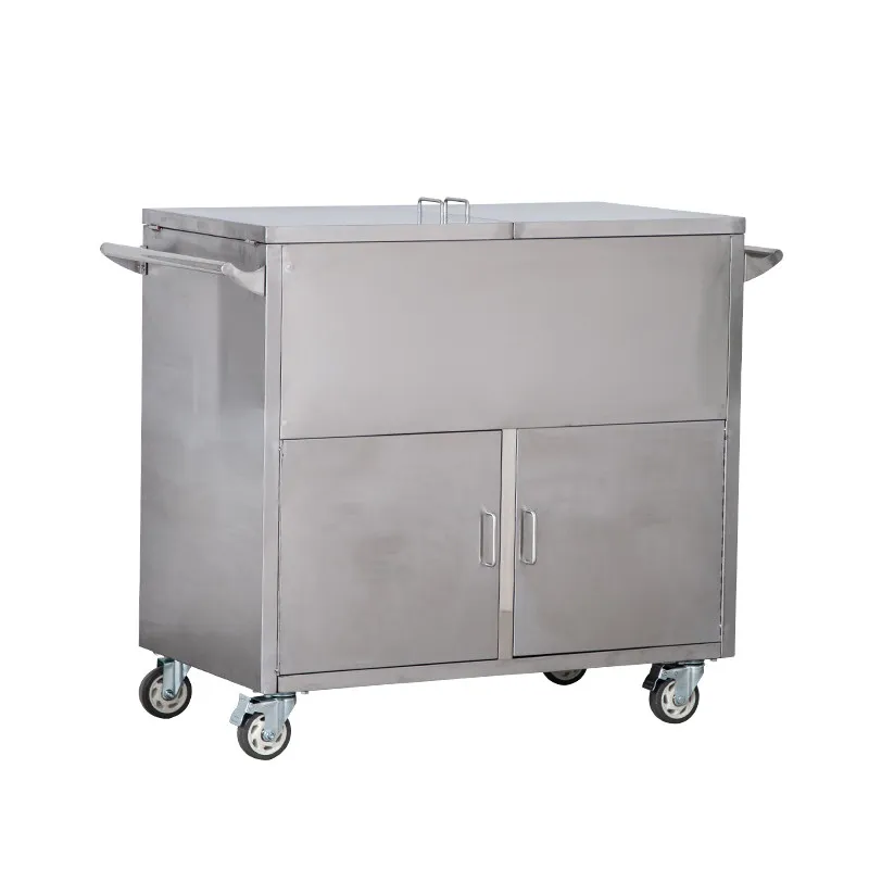 304 stainless steel sterile car hospital item transporter delivery car medical sterile cabinet car medicine medical cart