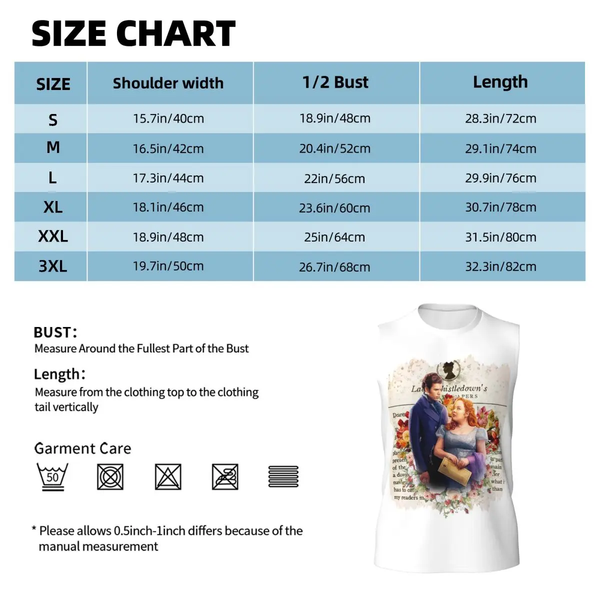 Whistledown Society Papers Netflix Men Printed Sleeveless T-shirt Casual Hip Hop Street Style Beach Holiday Tank Tops
